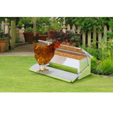 8L Automatic Chook Chicken Feeder Poultry Auto Treadle Aluminium Metal Coop V238-SUPDZ-32660683325520