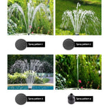 Gardeon Solar Pond Pump Submersible Water Fountain with Battery LED Lights 4.4FT FOUNT-POND-B-DX36