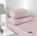 Accessorize 250TC Fitted Sheet Set Pink - King V442-HIN-FITTEDSS-250TC-PINK-KI