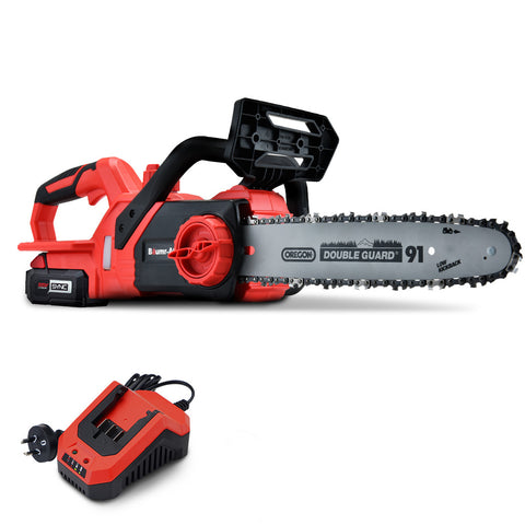 Baumr-AG 20V 12 Inch Electric Cordless Chainsaw 4Ah Lithium Battery Lightweight Wood Garden Cutter V219-CHNSAWBMRASW5