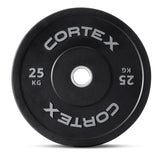 CORTEX 25kg Black Series V2 50mm Rubber Olympic Bumper Plate V420-CSWP-OBPV225-2