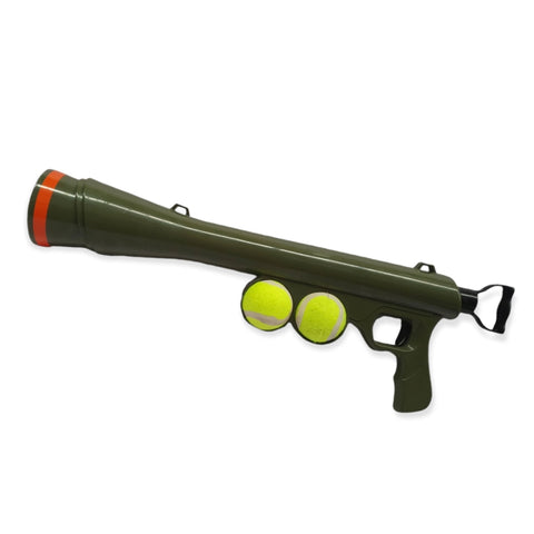 Dog Tennis Ball Launcher Gun - Pet Puppy Outdoors Exercise Fun Play V238-SUPDZ-39795582435408