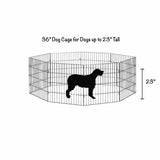 Large Pet Playpen - Dog Cat Foldable Metal Indoor Outdoor Fence - Puppy Kitten V238-SUPDZ-32920326340688