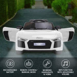 R8 Spyder Audi Licensed Kids Electric Ride On Car Remote Control White CAR-SPD-WH