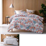 Accessorize Amara Washed Cotton Printed Reversible Comforter Set King V442-HIN-COMFORTER-COTTONAMARA-BLUE-KI