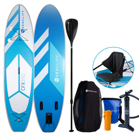 SEACLIFF Stand Up Paddle Board Inflatable SUP Paddleboard Kayak Board Blow Blue V219-FTNPDBSCFAC3A
