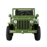 Rigo Kids Electric Ride On Car Jeep Military Off Road Toy Cars Remote 12V Olive RCAR-ARMYJEP-OL