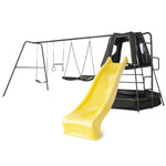 Lifespan Kids Pallas Play Tower with Metal Swing Set in Yellow Slide V420-LKSW-PAL2SW-YEL