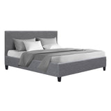 Artiss Bed Frame Double Size Grey NEO BFRAME-E-NEO-D-GY-AB