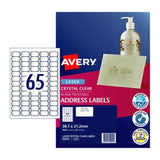 AV Lsr Lbl Clr L7551 65Up Pk25 DS-AV959022