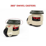 Leveling Casters Swivel Workbench Adjustable Wheel 1000KG Retractable 4PCS V63-837261