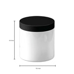 50x 200g Plastic Cosmetic Jar + Lids - Empty White Cream Container V238-SUPDZ-40113175396432