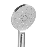 Handheld Shower Head Wall Holder 4.7'' High Pressure Adjustable 3 Modes Chrome SHOWER-A5-RO-SI