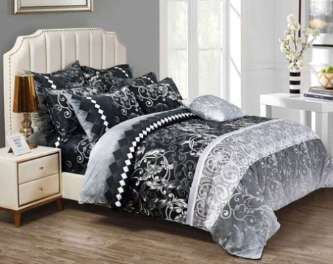 Costa King Size Duvet Quilt Cover Set V493-MK-219