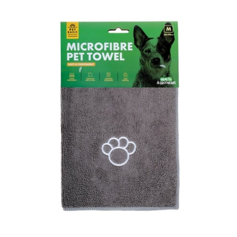 Pet Basic 12PCE Microfibre Towels Super Absorbent Fast Drying 60 x 90cm V293-269235-12