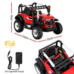 Rigo Kids Electric Ride On Car Off Road Jeep Remote 12V Red RCAR-JEP-SWING-RD