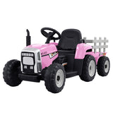 Rigo Kids Electric Ride On Car Tractor Toy Cars 12V Pink RCAR-TRACTOR-PK