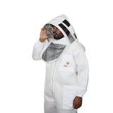 Beekeeping Bee Suit 2 Layer Mesh Hood Style Light Weight & Ultra Cool- M V122-OZ-12420