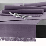 Hoydu Cotton Ribbed Table Runner 45cm x 200cm - LAVENDER MIST V442-GNA-TABLER-RIBBED-200CM-LAVENDERMIST