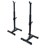 Pair of Adjustable Squat Rack Sturdy Steel Barbell Bench Press Stands GYM/HOME V63-825881