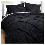 Bloomington Puffy Quilt Cover Set Black QUEEN V442-HIN-QUILTCS-PUFFY-BLACK-QS