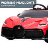 Licensed Bugatti Divo Electric Kids Ride-on Car - Red CAR-BGT-338-RD