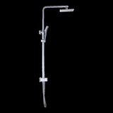 WELS 8" Rain Shower Head Set Square Dual Heads Faucet High Pressure Hand Held V63-827931