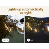 17m Solar Festoon Lights Outdoor LED String Light Wedding Christmas Party LIGHT-B-SOLAR-G80-15-WW