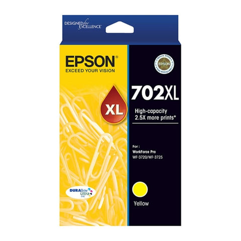 EPSON 702XL Yellow Ink Cartridge V177-D-E702YXL