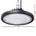 Leier LED High Bay Lights 100W UFO Industrial Workshop Warehouse Factory Lamp HBL-UFO-N140C-BK