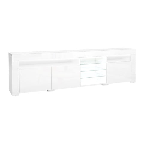 Artiss Entertainment Unit TV Cabinet LED 180cm White Bobi FURNI-O-LED-TV180-WH-AB