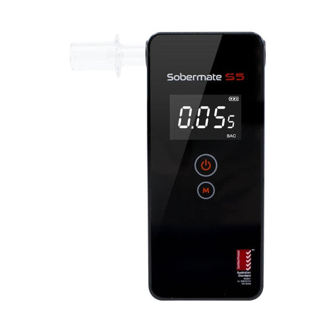 Sobermate 5S Personal Breathalyser AS3547 Certified V404-SM-5S