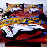 Just Home Speed Racer Thunder Quilt Cover Set Double V442-LDE-QUILTCS-THUNDER-MULTI-DS