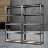 Giantz 2x1.5M Garage Shelving Warehouse Rack Storage Racking Storage Steel WR-E-7X15-CCX2