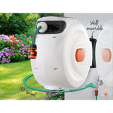 Greenfingers Water Hose Reel 10M Retractable Garden Spray Gun AutoRewind HR-WA-BNS-10M-PLS