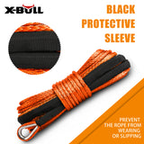 X-BULL Winch Rope Dyneema Synthetic Rope 5.5mm x 13m Tow Recovery Offroad 4wd V211-AUEB-XBSR001