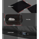 Weisshorn Sleeping Bag Double Pillow Thermal Camping Hiking Tent Grey -10&deg;C SB-ENV-Q-GR