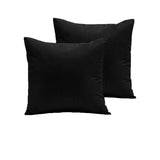 Pair of 280TC Polyester Cotton European Pillowcases Black V442-ABR-PILLOWC-280TCPAIR-BLACK-EU