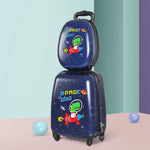 BoPeep 16''13'' 2PCS Kids Luggage Set Space Dino KD1083-SD