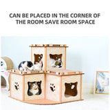 YES4PETS Cat Cardboard House Tower Condo Scratcher Pet Post Pad Mat Furniture V278-CP-178-CAT-CARDBOARD