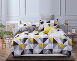 Geometric King Size Duvet Quilt Cover Set V493-MK-421