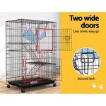 i.Pet Rabbit Cage 100cm Hutch 3 Level Indoor Guinea Pig Ferret PET-RAB-CAGE-GV1907