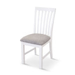 Laelia Dining Chair Set of 2 Solid Acacia Timber Wood Coastal Furniture - White V315-VO-COAS-03-2PC-KIT