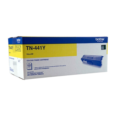 Brother TN-441Y Colour Laser Toner - Yellow Standard Cartridge - HL-L8260CDN/8360CDW V177-D-BN441Y