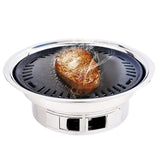 SOGA BBQ Grill Stainless Steel Portable Smokeless Charcoal Grill Home Outdoor Camping KOREANCHARCOALBBQROUND