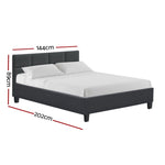 Artiss Bed Frame Double Size Charcoal TINO BFRAME-H-TINO-D-CA-AB