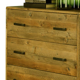 Tallboy with 4 Storage Drawers in Wooden Light Brown Colour V43-TBY-WDS