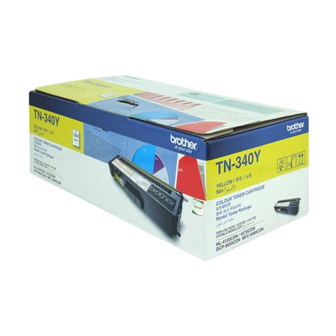 BROTHER TN-340Y Colour Laser Toner- Standard Yield Yellow, HL-4150CDN/4570CDW, DCP-9055CDN, V177-D-BN340Y