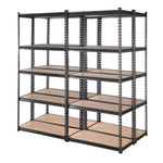 Giantz 4x1.8M Garage Shelving Warehouse Rack Pallet Racking Storage Charcoal WR-9X18-CCX4