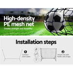 Everfit 3.6m Football Soccer Net Portable Goal Net Rebounder Sports Training PN-S085-XL-YE